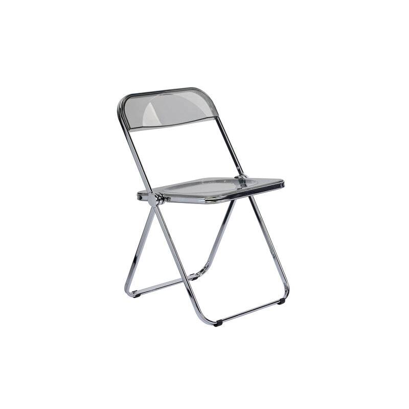 Стул складной прозрачный тонированный  "Glam CF-020", хромированный каркас, пластик, 533247 главное фото